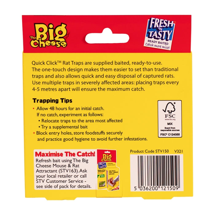 Quick Click Rat Trap - Twinpack