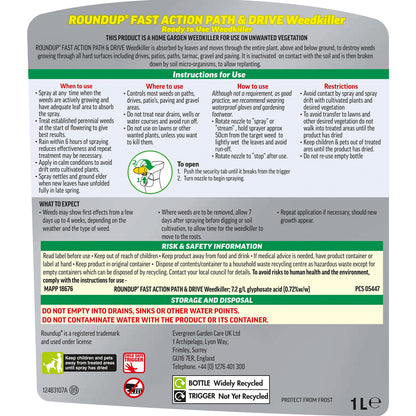 Roundup Path Weedkiller - 1L RTU Spray