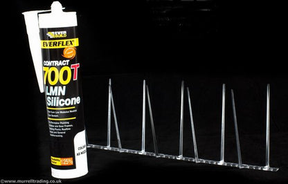 5m Narrow Plastic Pigeon Spikes Kit