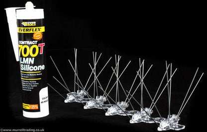 5m Wide Stainless Steel Pigeon Spike Kit