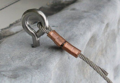 Copper Ferrules for 2mm Wire Rope Termination