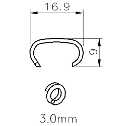 Hog Ring Staples CL12 For Pneumatic Stapler