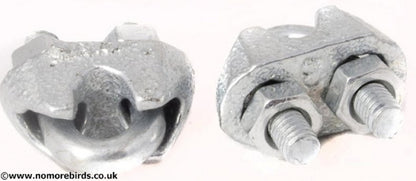 Galvanised Wire Rope Grips for 2mm and 3mm Wire Rope