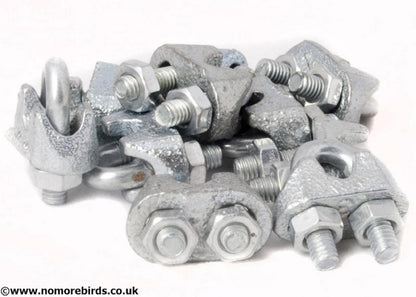 Galvanised Wire Rope Grips for 2mm and 3mm Wire Rope