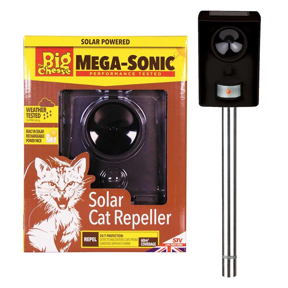 Mega-Sonic Solar Cat Repeller