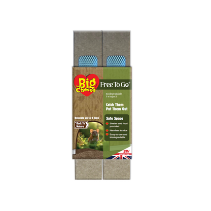 Free to Go Biodegradeable Multi Catch Mouse Trap Twinpack