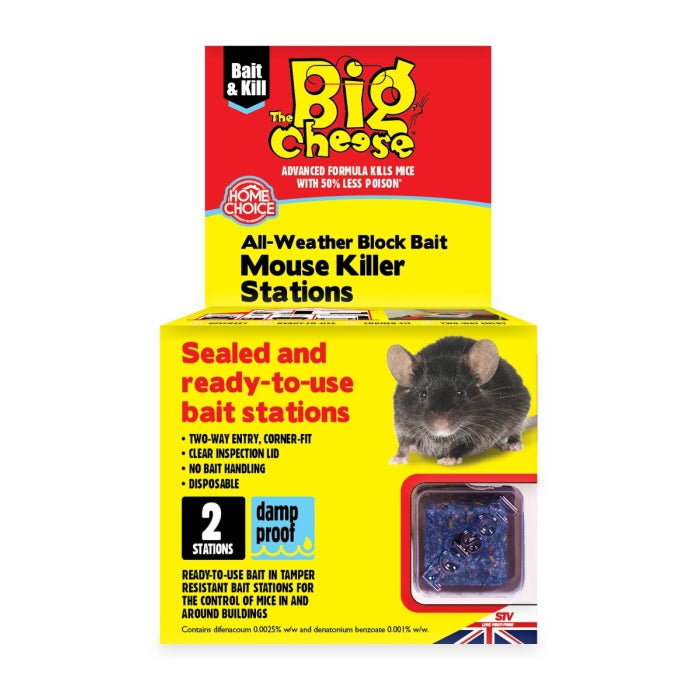 Ready Baited Mouse Killer Station - Twinpack