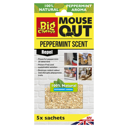 The Big Cheese Mouse Out Peppermint Scent Repeller