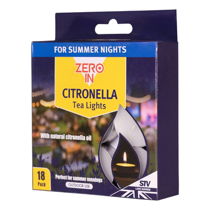 Citronella Tea Lights - 18 pack.
