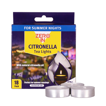 Citronella Tea Lights - 18 pack.
