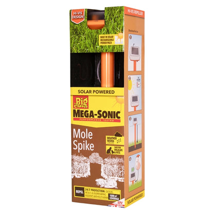 Hi-Vis Mega Sonic Solar Mole repeller
