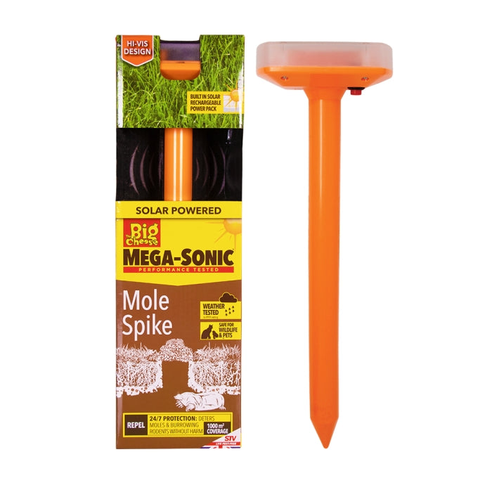 Hi-Vis Mega Sonic Solar Mole repeller